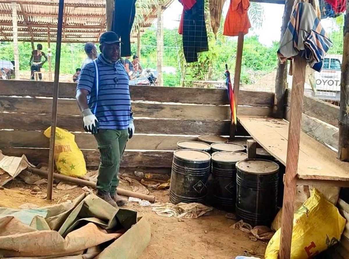 WR: EPA seizes smuggled cyanide from a small-scale mine at Nkroful